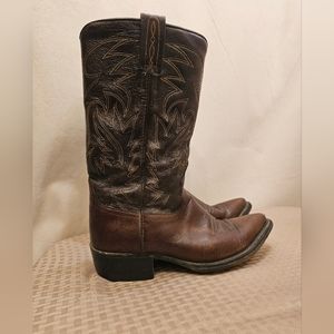 Dan Post Vintage Mens Western Leather Boots Size 9 D